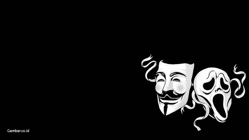 Topeng Anonyme - Papel De Parede Chora Agora Ri, Projet Zorgo Fond d'écran HD