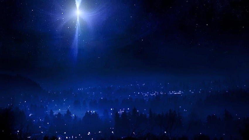 Christmas Star Background, Nativity Star HD wallpaper