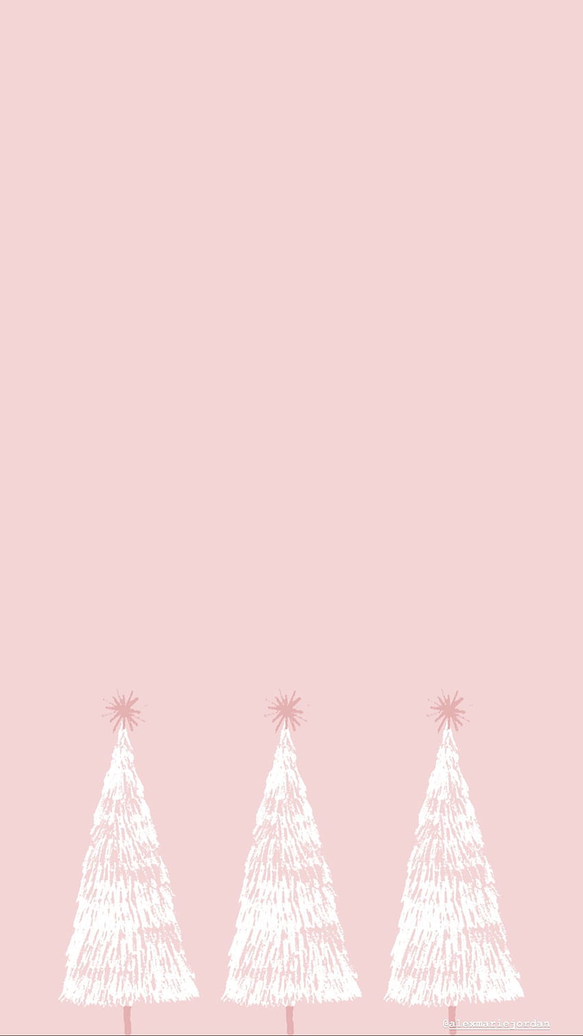 Aesthetic Christmas Pink, Cute Estetic Christmas Tapeta na telefon HD