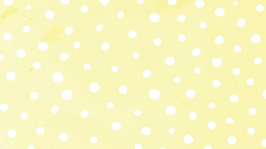 Pastel Yellow - Polka Dot HD wallpaper