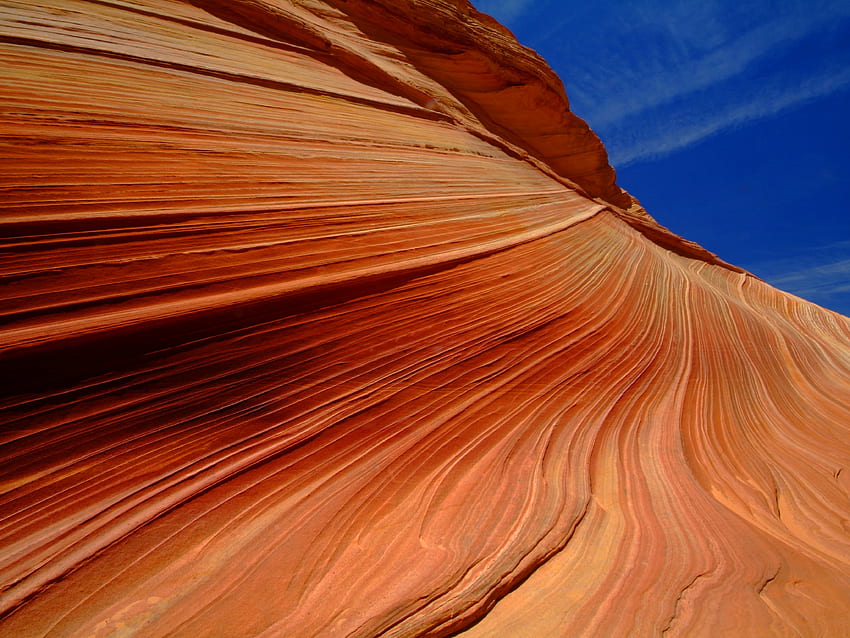 Вълната е скално увание от пясъчник, разположено в Аризона HD тапет