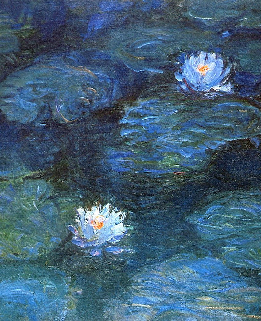 Water lilies by Claude Monet // saw this in person at Museé HD phone wallpaper