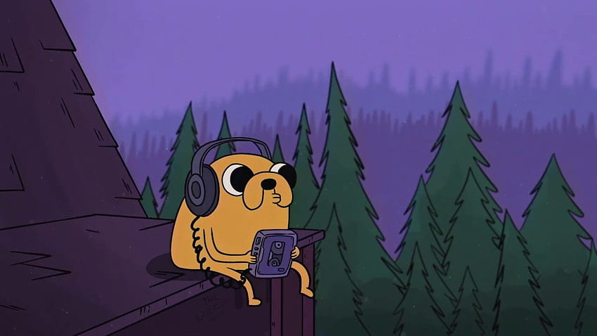 ＦＯＲＥＳＴ ＣＨＩＬＬ. Jake adventure time, Adventure time, Chill mood, Cute Cartoon Forest Sfondo HD