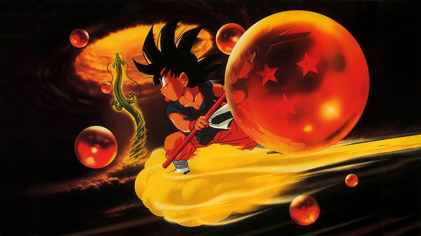 червено, жълто, Dragon Ball, Dragon Ball GT, Son Goku, светлина, цвят, цвете, пламък, тъмнина, компютър, орган, макро графика. Мока HD тапет