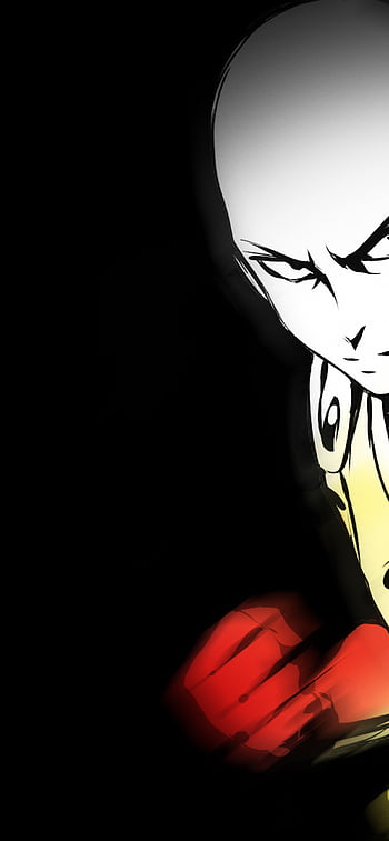 Download Greyscale Funny Anime Saitama Wallpaper