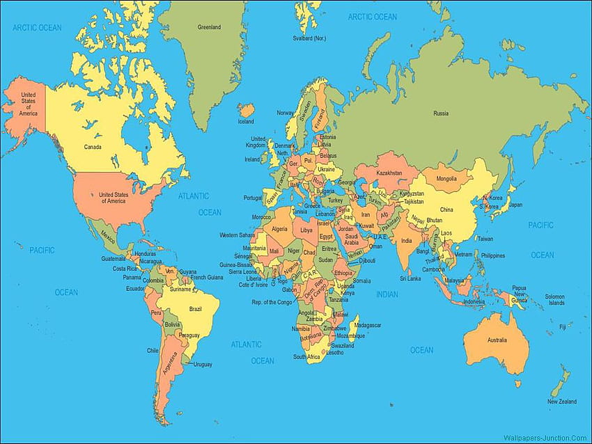 47 World Map Desktop Wallpaper HD  WallpaperSafari