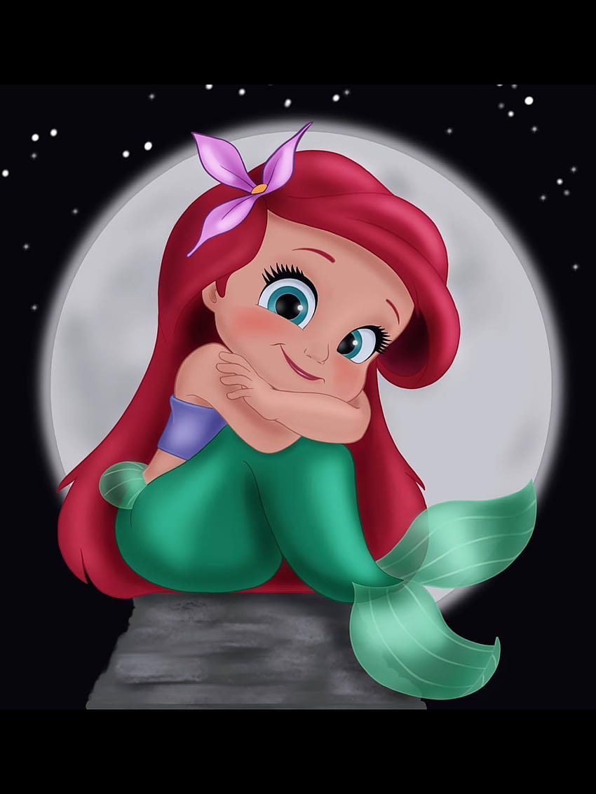 小柄なアリエル。 Mermaid disney, Cute disney , Little, Ariel ディズニー Cute Tumblr HD電話の壁紙