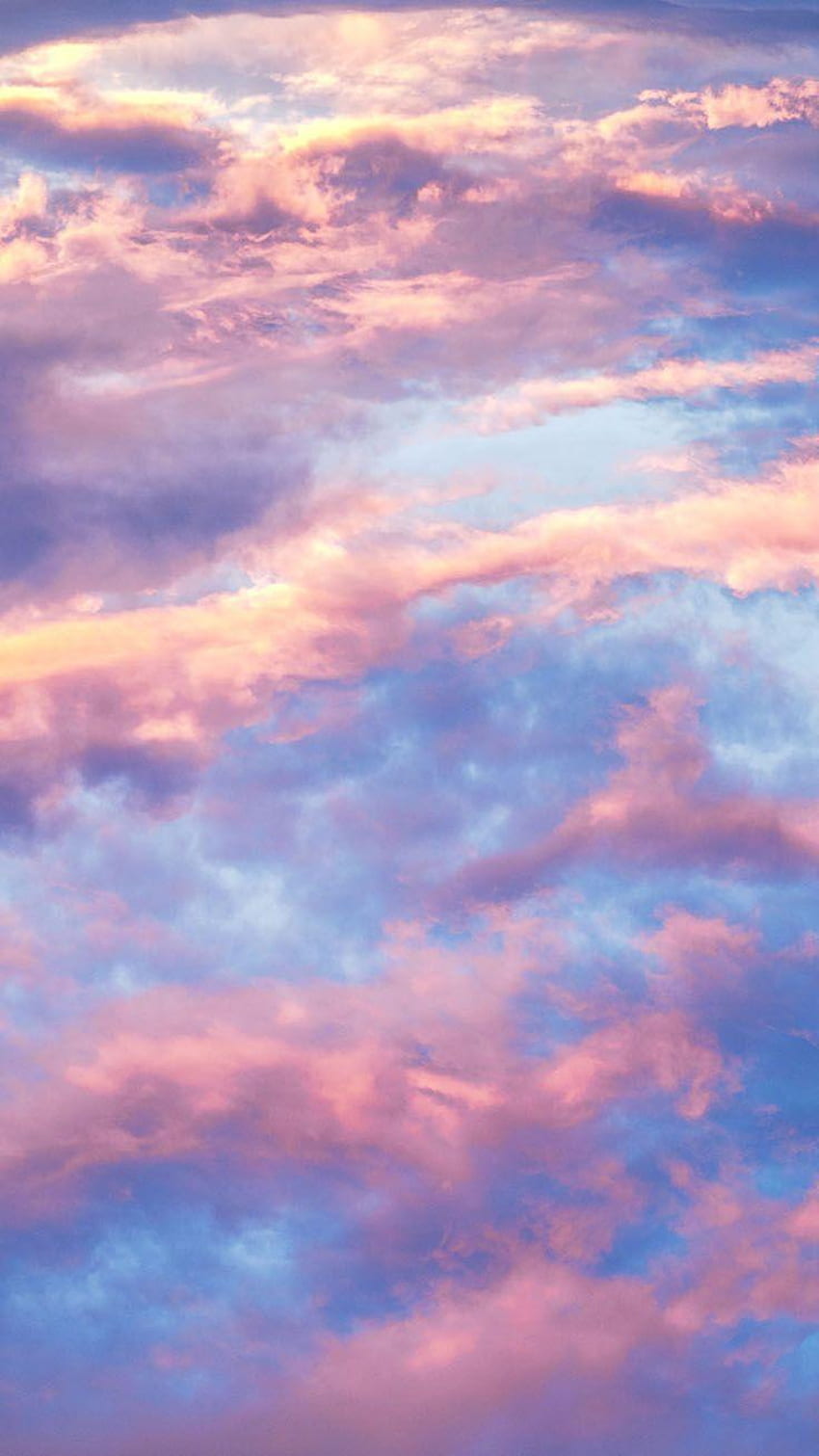 Pink Purple Clouds iPhone HD phone wallpaper