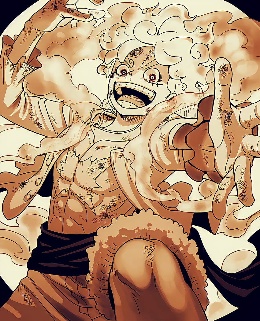 One Piece, Gear-5, Anime, Joy-boy, Luffy, Mangá Papel de parede de celular HD