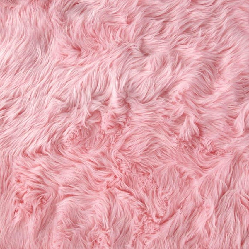 Rosa, pele e - fundo rosa peludo Papel de parede de celular HD