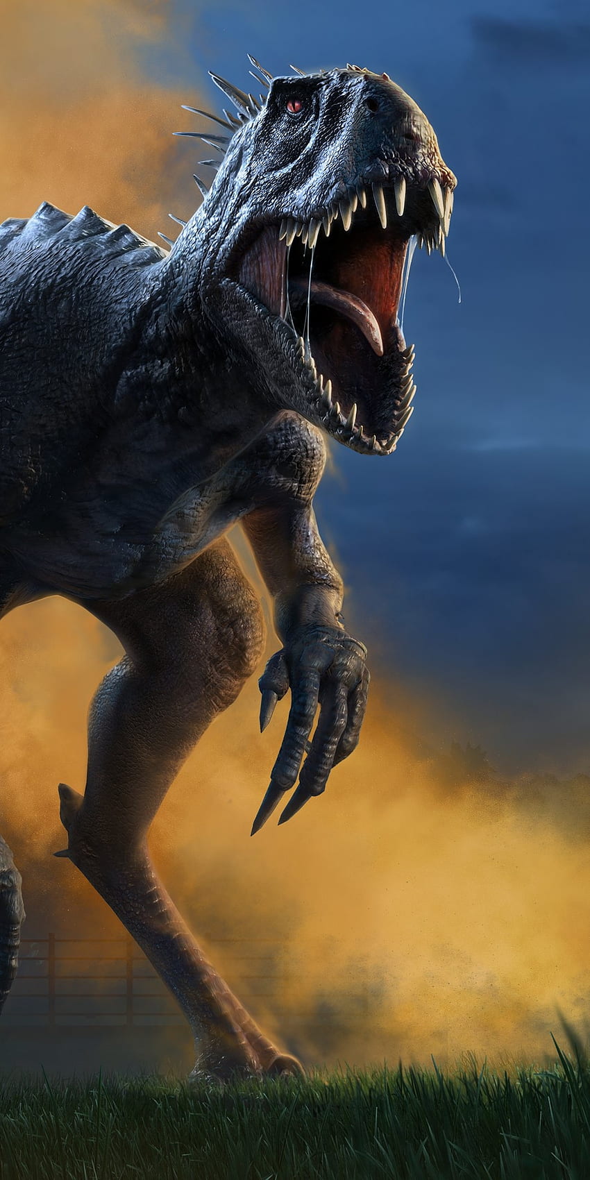 Scorpius rex, 하이브리드, 쥬라기 HD 전화 배경 화면