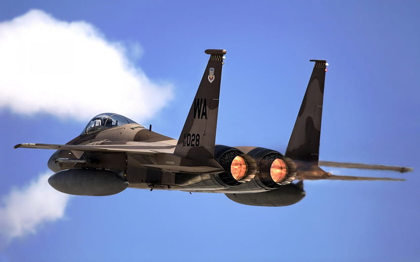 F15 орел, реактивен, орел, самолет, f-15, изтребител, самолет, f15 HD тапет