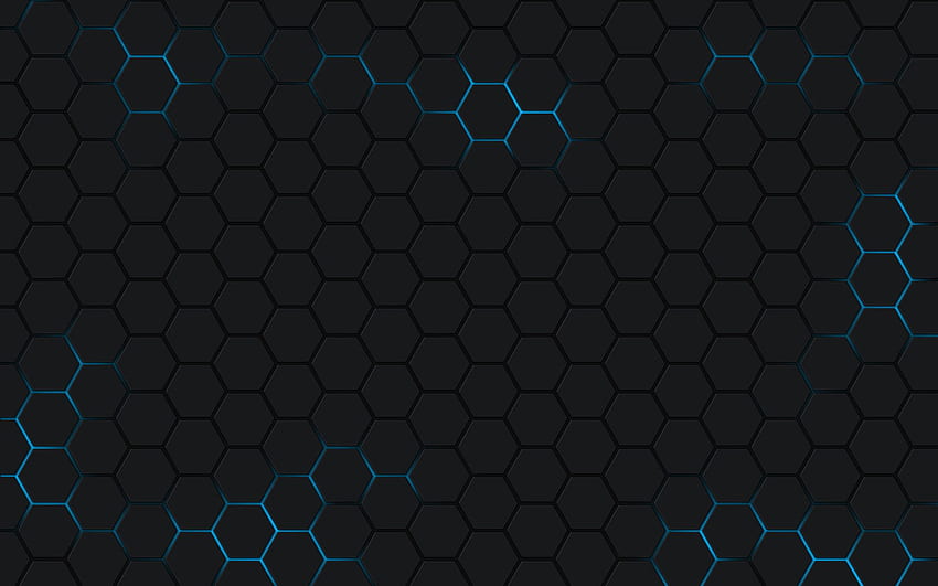 Hexagone, arrière-plan. t, technologie hexagonale Fond d'écran HD