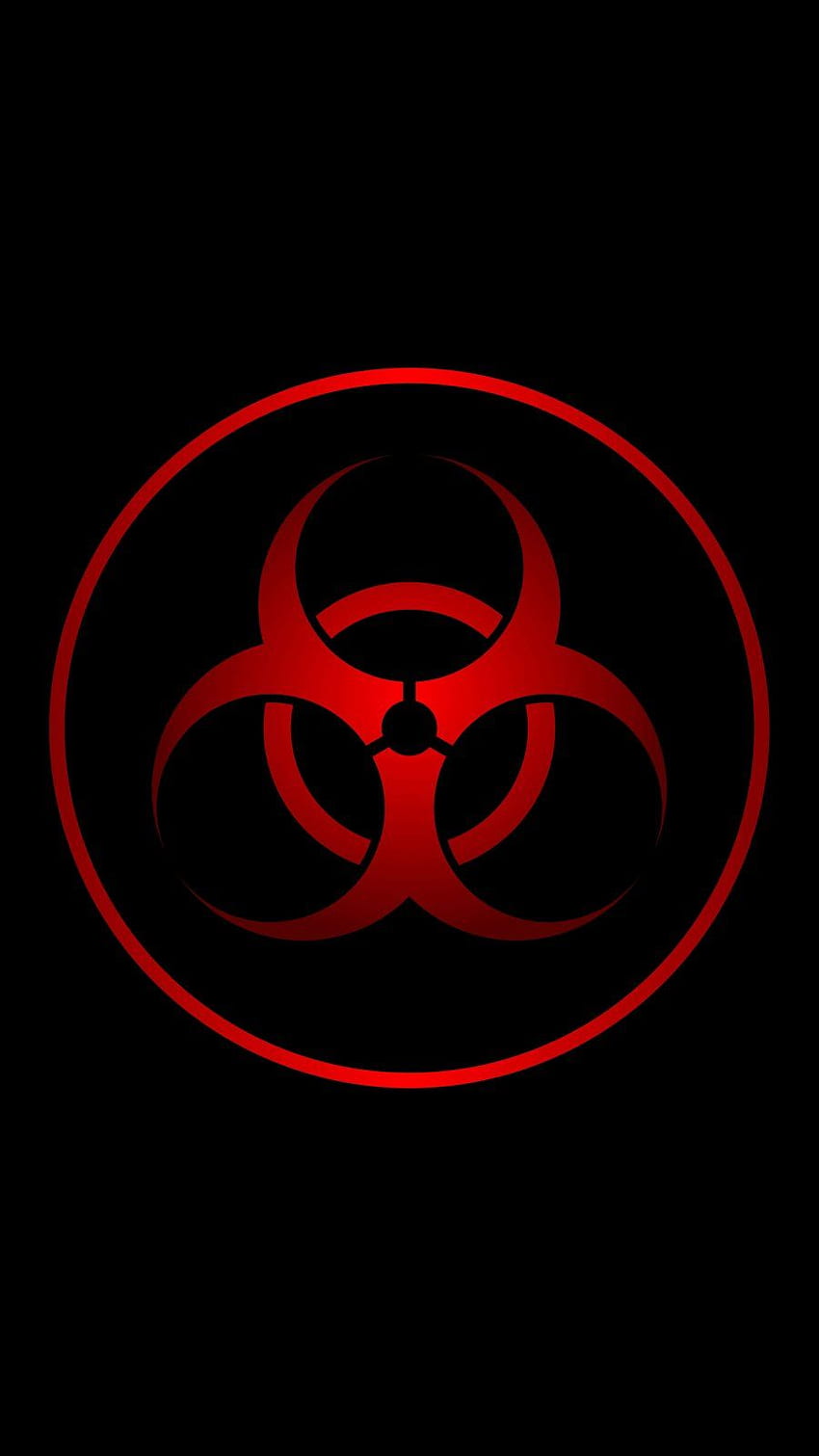 Kırmızı Biyolojik Tehlike iPhone . karanlık .fr HD telefon duvar kağıdı