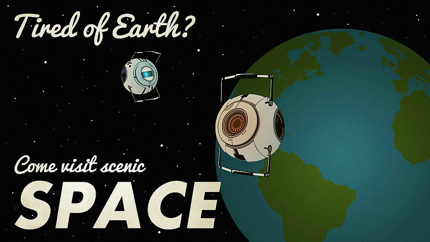 Portal Ad Come Visit Space, Vintage Space HD wallpaper