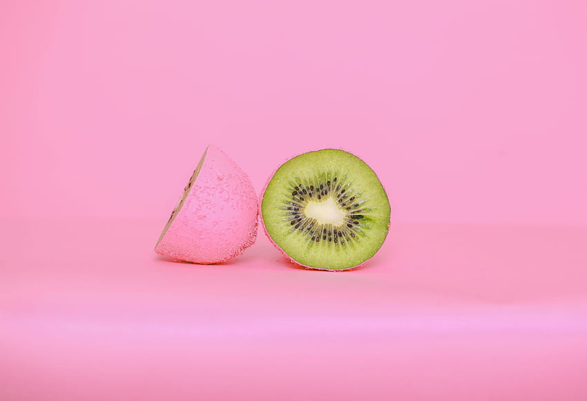 Fruit, pink theme, kiwifruit HD wallpaper