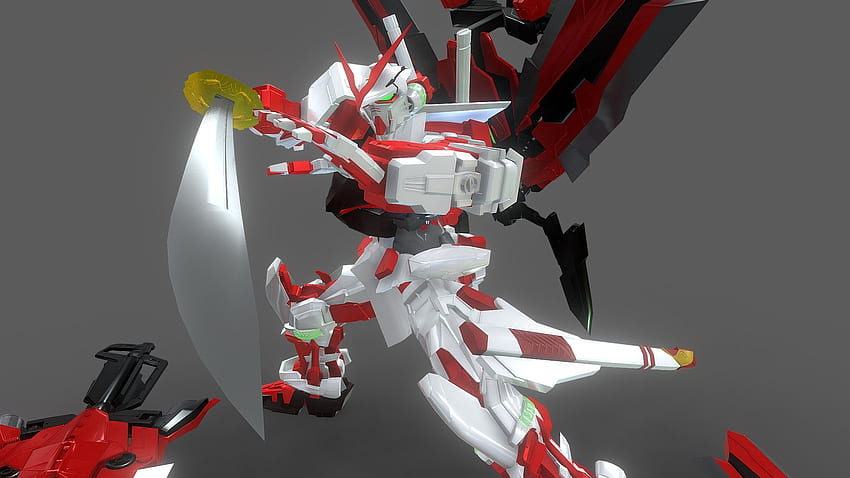 MBF P0ai Gundam Astray Kırmızı Çerçeve Kai OGL Tarafından Royalty 3D Modeli Satın Alın [2a8b752] HD duvar kağıdı