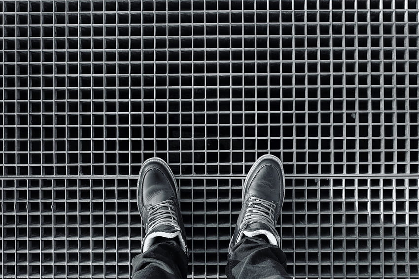Kaki, Minimalisme, Grid, Boots, Sepatu, Alas Kaki Wallpaper HD