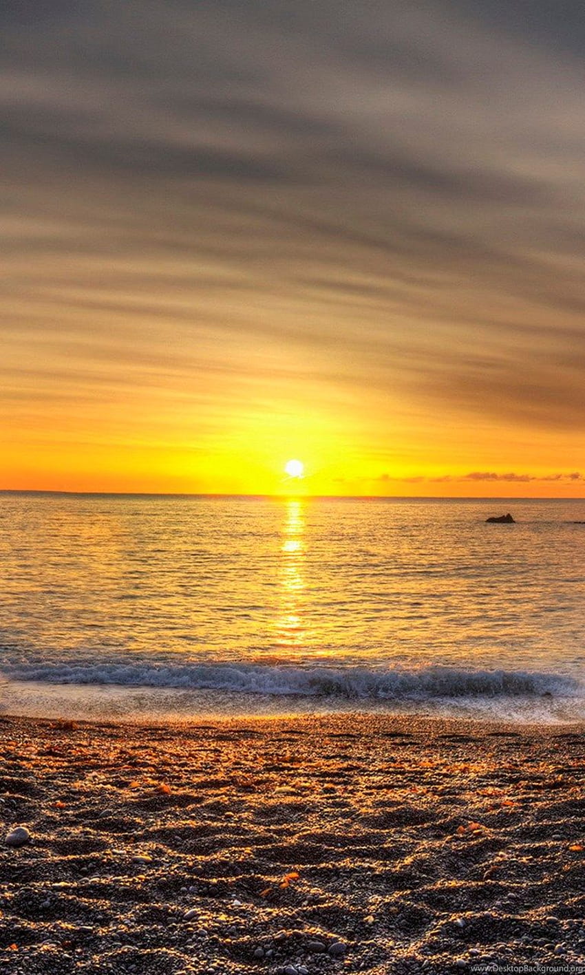 Beautiful Beach Sunset , iPhone 6 Plus Background, Pretty Beach iPhone HD phone wallpaper