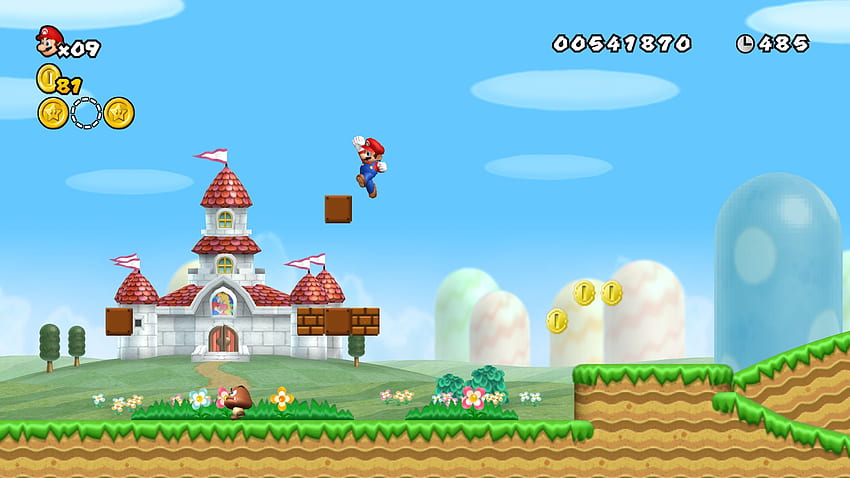 Neu Super Mario Bros. Wii - Peach's Castle • GameP, Super Mario Bros X HD-Hintergrundbild