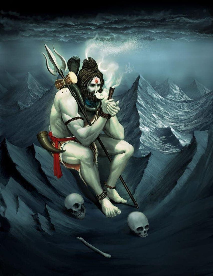Shiva-Rauchen, Mahakal-Rauchen HD-Handy-Hintergrundbild