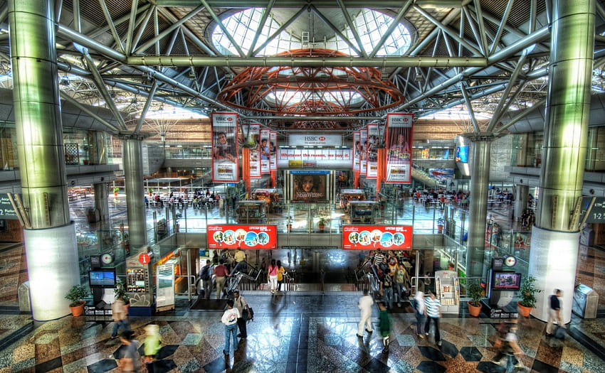 kuala lumpur terminal r, terminal, aeropuerto, escaleras, columnas, r, personas fondo de pantalla