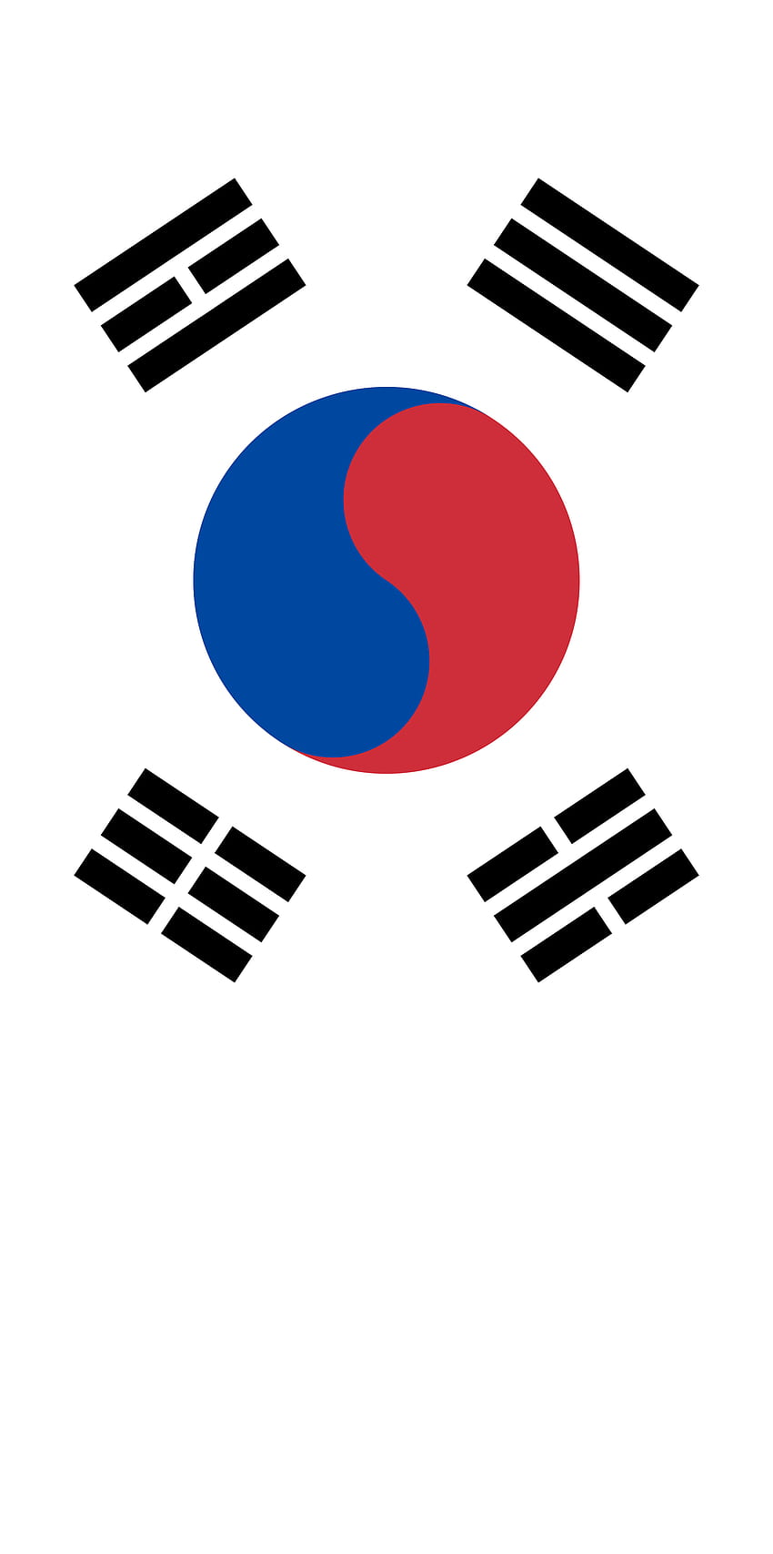 bandera de corea del sur, bandera de corea del sur fondo de pantalla del teléfono
