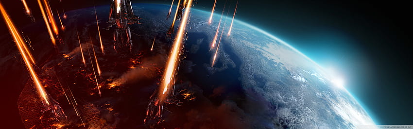 Mass Effect 3 Earth Attack Ultra Background untuk U TV : Layar Lebar & UltraWide & Laptop : Multi Display, Dual Monitor : Tablet : Smartphone Wallpaper HD