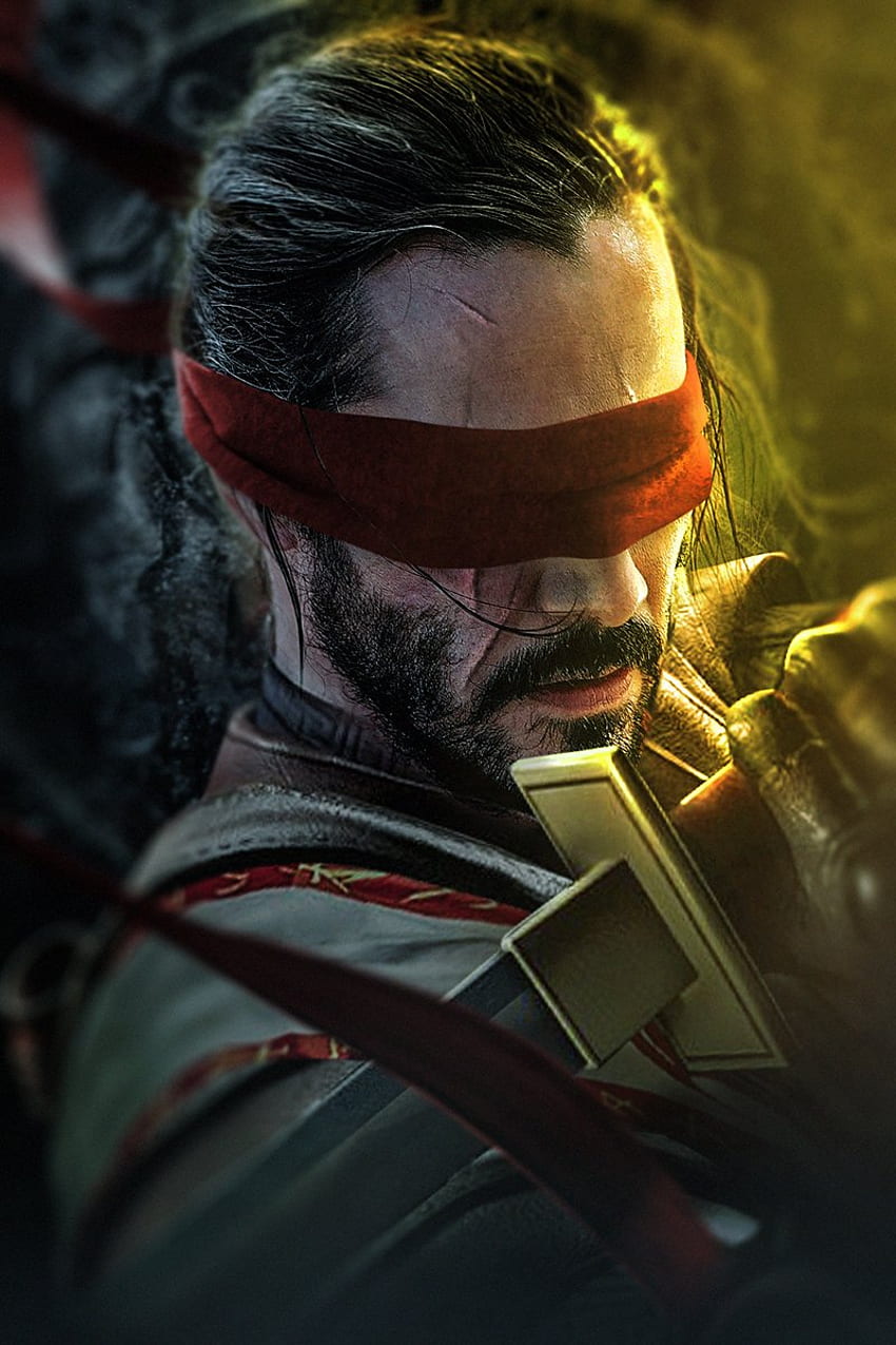 Keanu Reeves jako Kenshi. Mortal kombat x , Scorpion mortal kombat, Mortal kombat art Tapeta na telefon HD