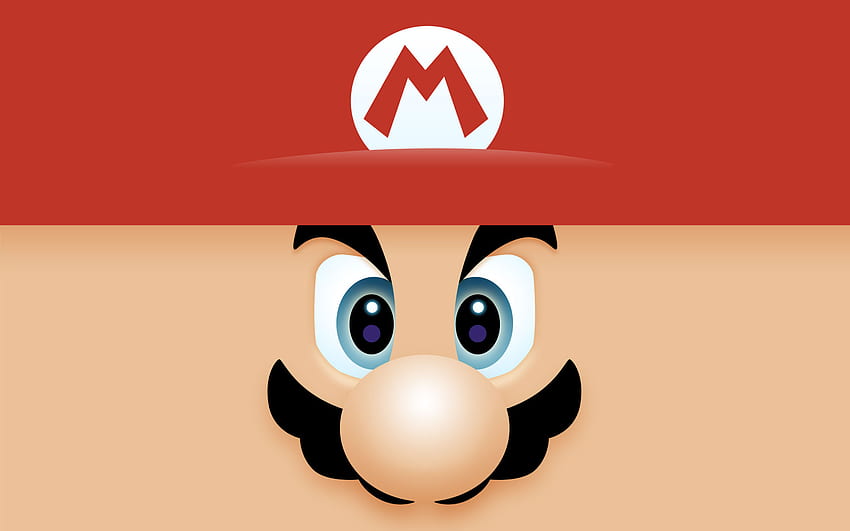 Mario & Luigi, Mario Face HD wallpaper