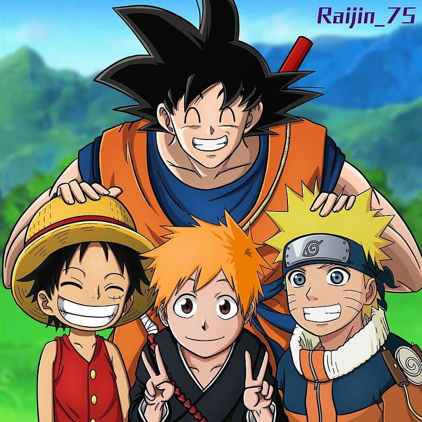 Goku Naruto Luffy Ichigo HD phone wallpaper