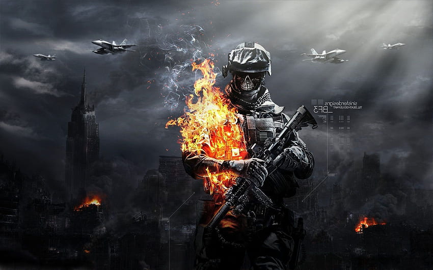 Battlefield 3 soldier zombies, fire zombies. Android, Battle of Zombies HD wallpaper
