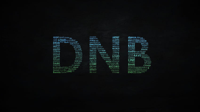 music typography.. Typography cool looking computer graphic music music and. Drums, Music , Music, Breakbeat HD wallpaper