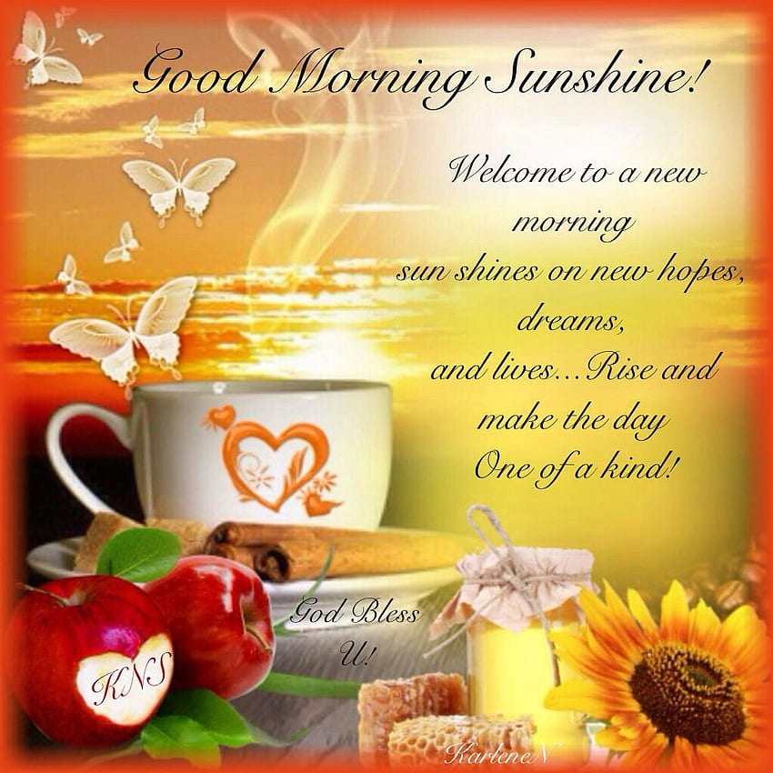 Coffee Sunshine Good Morning Memes (Página 1), Good Morning Sunshine fondo de pantalla del teléfono