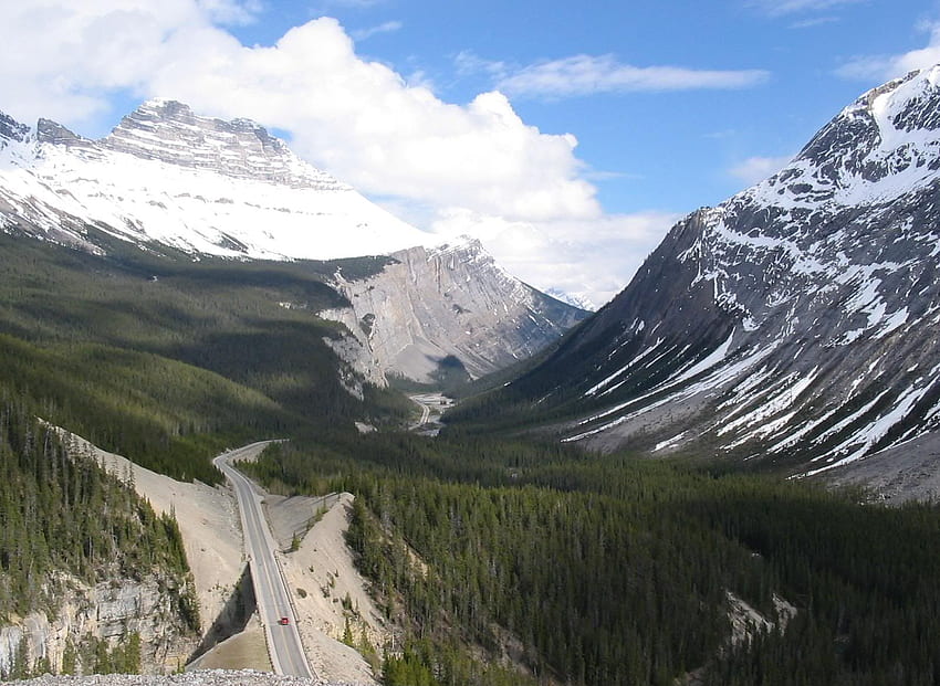 Banff To Jasper, Banff, Jasper, Canada, autostrada Sfondo HD