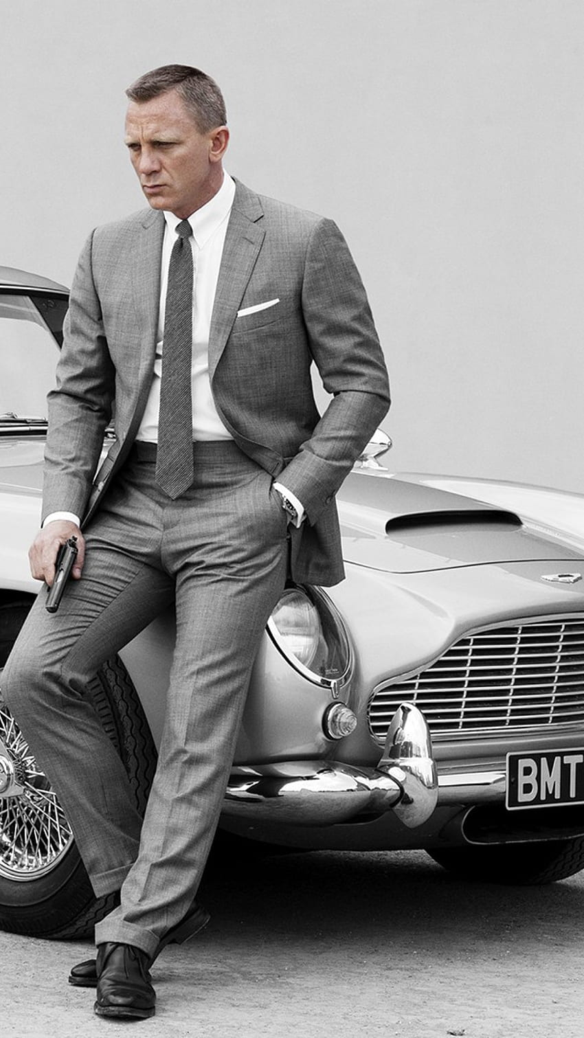 James Bond Grey Suit for iPhone 7 Plus, James Bond Phone HD phone wallpaper