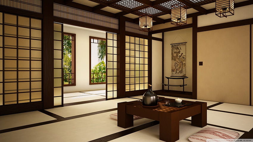 Japanese Living Room, Japanese Tea Room HD wallpaper