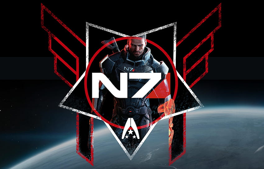 Male Commander Shepard N7 , I did this a while back, thought of sharing, hope you like it. : masseffect HD wallpaper
