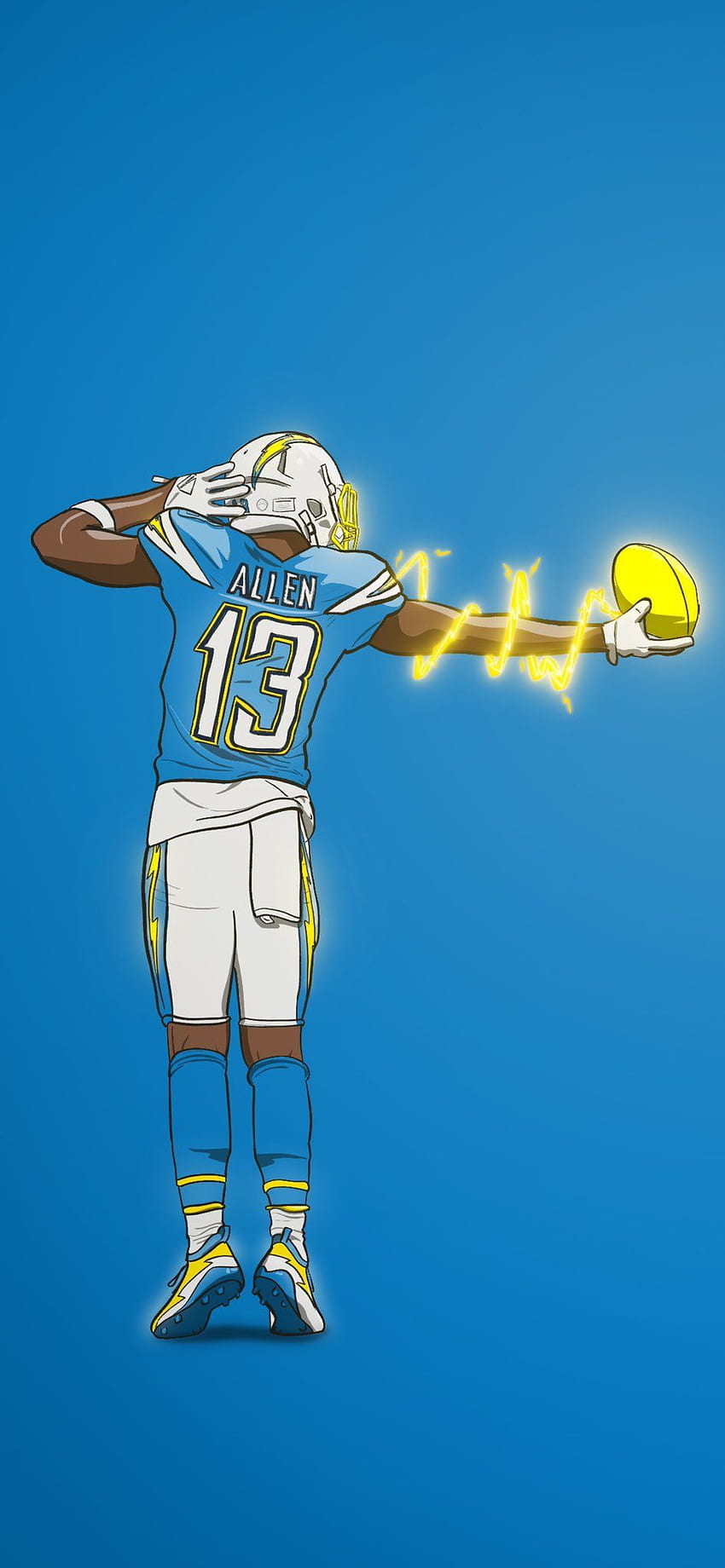 Chargers . Los Angeles Chargers, Cartoon Football Players HD phone wallpaper  | Pxfuel