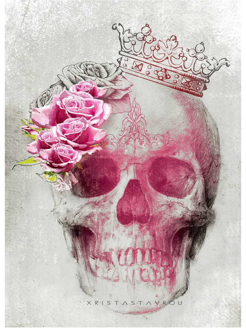 Skull Art, Queen Skull HD phone wallpaper