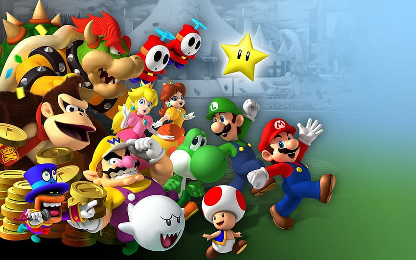 Personnages du jeu Super Mario. Mario et luigi, Mario party, Mario bros, Mario Party 9 Fond d'écran HD