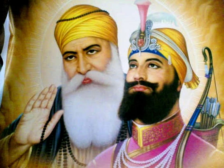 Guru Nanak Dev And Guru Gobind Singh - Guru Gobind And Guru Nanak - & Background, Guru Gobind Singh Ji HD wallpaper