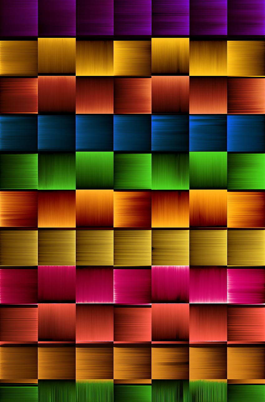 Colorful, squares, abstract, 2019 HD phone wallpaper