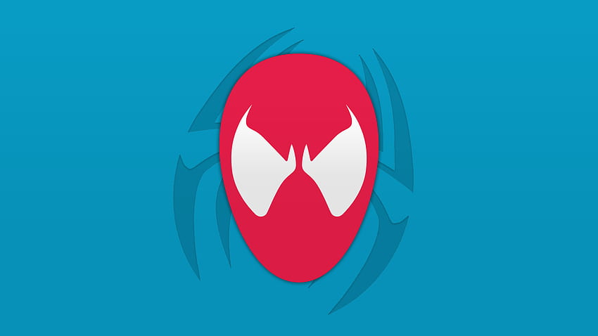 Así que hice esta araña escarlata minimalista <3: Spiderman fondo de pantalla