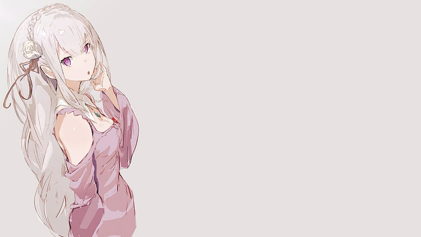 Emilia [Re:Zero] () Engine Lien dans Commentaires : Anime Fond d'écran HD