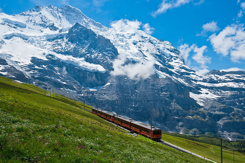 Para o Jungfrau Jungfraujoch Suíça, 2400X1600 papel de parede HD