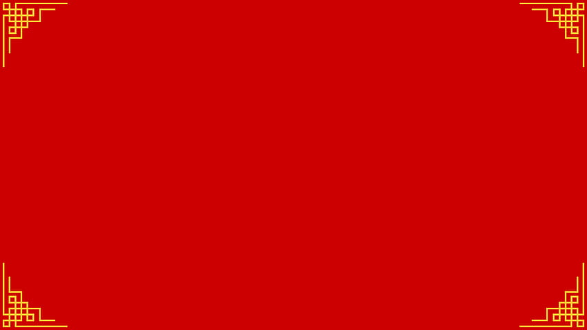Desenhos chineses vermelhos 06 de 20 com cantos orientais - . . Alta resolução, borda de ouro vermelho papel de parede HD
