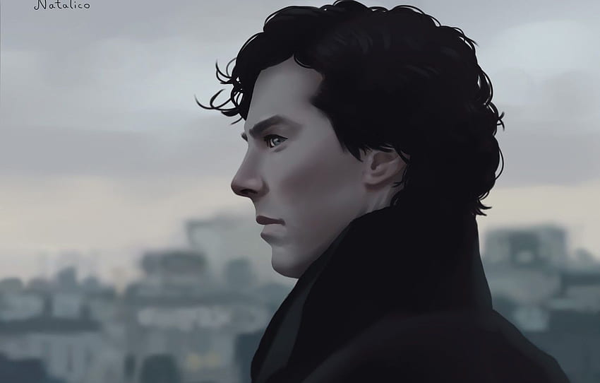 Benedict Cumberbatch, Sherlock, Sherlock Holmes, autor: natalico dla , sekcja фильмы Tapeta HD