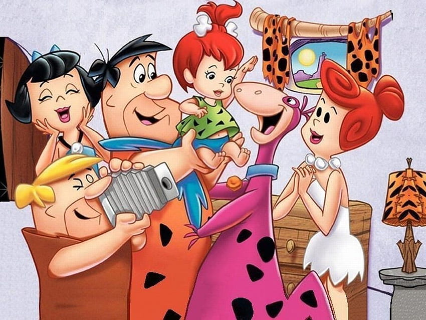 The Flintstones and Background, Fred Flintstone HD wallpaper