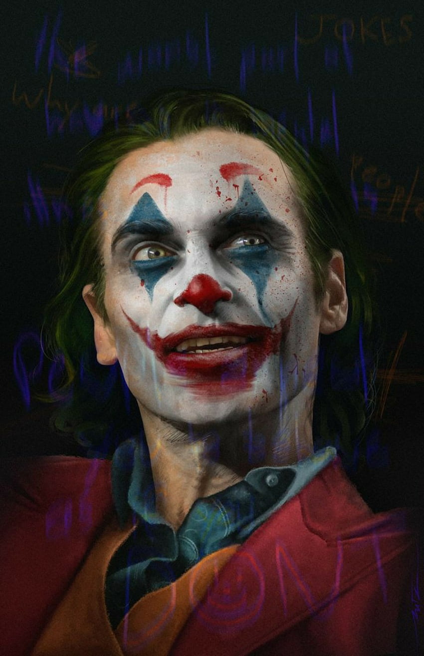 Joker ศิลปินละครใบ้ Arthur Fleck วอลล์เปเปอร์โทรศัพท์ HD